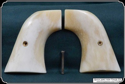 Natural Bone Hand Crafted New Vaquero Grips RJT# 7335 - Image 5 of 8