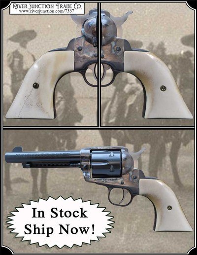 Unique Hand Crafted Bone Grips for Ruger Old Vaquero