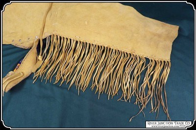 Sioux Elk Hide Leggings - Image 7 of 11