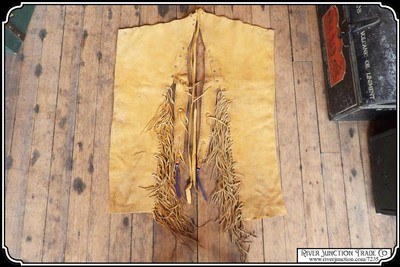 Sioux Elk Hide Leggings - Image 3 of 11