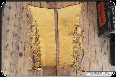 Sioux Elk Hide Leggings - Image 2 of 11