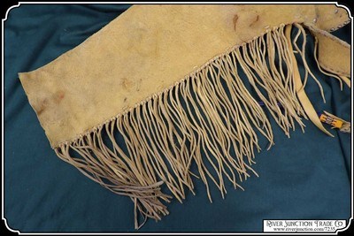 Sioux Elk Hide Leggings - Image 6 of 11