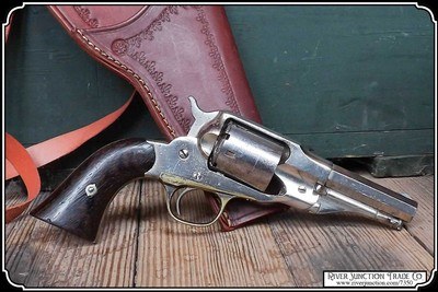 Remington New Model Cartridge Conversion .38RF with Nickel Finish - Image 2 of 15
