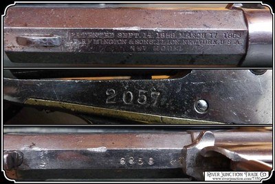 Remington New Model Cartridge Conversion .38RF with Nickel Finish - Image 8 of 15