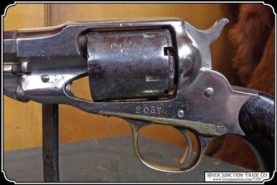 Remington New Model Cartridge Conversion .38RF with Nickel Finish - Image 4 of 15