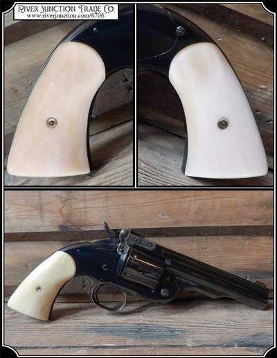 Grips- For Smith & Wesson Schofield two piece Smooth Bone RJT#6706