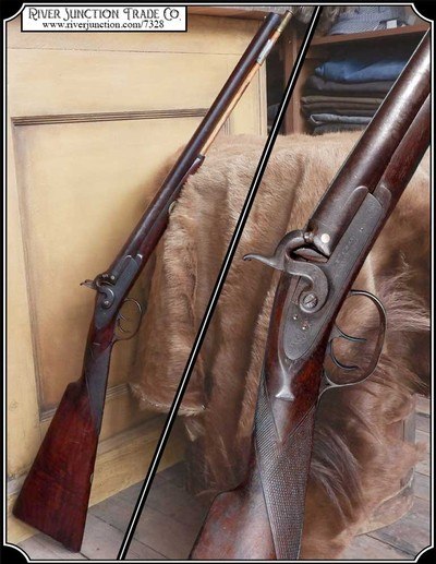 W.M. Chance SxS Percussion 16 ga Canoe Gun (Cut down shotgun)