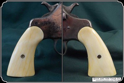 Light Antiqued Smooth Bone Grips for the 1895 Colt New Navy Civilian RJT# 7367 - Image 4 of 8