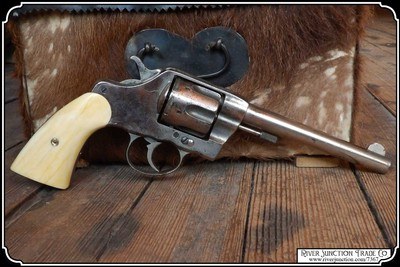 Light Antiqued Smooth Bone Grips for the 1895 Colt New Navy Civilian RJT# 7367 - Image 2 of 8