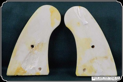Light Antiqued Smooth Bone Grips for the 1895 Colt New Navy Civilian RJT# 7367 - Image 8 of 8
