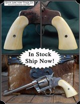 Light Antiqued Smooth Bone Grips for the 1895 Colt New Navy Civilian RJT# 7367