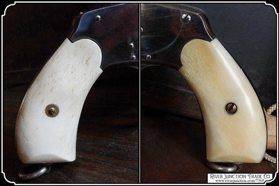 Character Filled Smooth Bone Grips for the Merwin Hulbert .38 RJT# 7365 - Image 4 of 9
