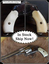 Character Filled Smooth Bone Grips for the Merwin Hulbert .38 RJT# 7365
