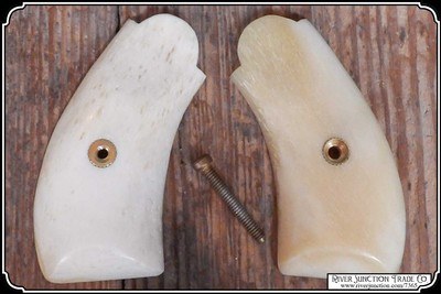 Character Filled Smooth Bone Grips for the Merwin Hulbert .38 RJT# 7365 - Image 6 of 9
