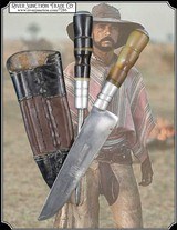 Beautiful handcrafted 2Pcs Gaucho Style Knife and Sharpening Steel