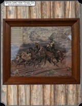 Stormy Cattle Run Framed Print