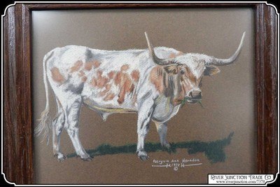 Longhorn Done in Pastel by Patrycia Ann Herndon - Image 3 of 7