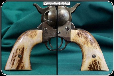 Elk with Bark Grips for the Model 1873 SA For 2nd Gen Colt RJT# 7386 - Image 4 of 8