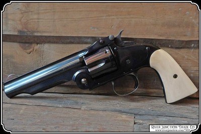 Smooth Uberti Smith and Wesson American Model 3 Bone Grips RJT# 7406 - Image 2 of 7