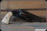Smooth Uberti Smith and Wesson American Model 3 Bone Grips RJT# 7406 - Image 3 of 7