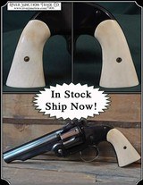 Smooth Uberti Smith and Wesson American Model 3 Bone Grips RJT# 7406 - Image 1 of 7