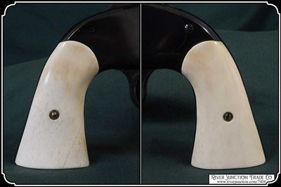 Smooth Uberti Smith and Wesson American Model 3 Bone Grips RJT# 7406 - Image 4 of 7