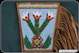 Native American Indian Beaded Gauntlet Gloves with Fringe - 6 of 11