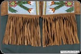 Native American Indian Beaded Gauntlet Gloves with Fringe - 9 of 11