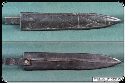 Dagger with Stag Handle and Sheath Civil War era - Image 11 of 12