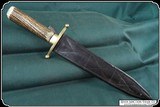 Dagger with Stag Handle and Sheath Civil War era - 3 of 12