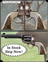 Elk Antler with Bark for Colt 1st, 2nd, and 3rd Gen Light Antique RJT# 7459 - Image 1 of 8