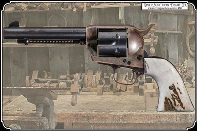 For Colt 1st and 2nd Gen Elk Antler Grips with Bark RJT# 7460 - Image 2 of 8