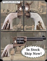 For Colt 1st and 2nd Gen Elk Antler Grips with Bark RJT# 7460 - Image 1 of 8