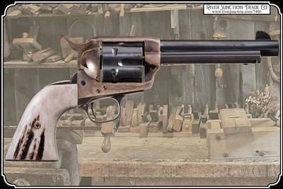 For Colt 1st and 2nd Gen Elk Antler Grips with Bark RJT# 7460 - Image 3 of 8