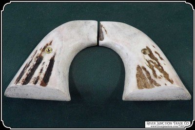 For Colt 1st and 2nd Gen Elk Antler Grips with Bark RJT# 7460 - Image 6 of 8