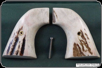 For Colt 1st and 2nd Gen Elk Antler Grips with Bark RJT# 7460 - Image 5 of 8