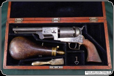 Silver Plated Texas & Confererate Antique: Colt Patent Dragoon Revolver .44 Presentation Cased to Lt. Col. A. H. Franklin C.S.A. - Image 3 of 19