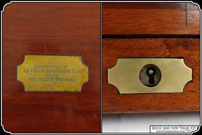 Silver Plated Texas & Confererate Antique: Colt Patent Dragoon Revolver .44 Presentation Cased to Lt. Col. A. H. Franklin C.S.A. - Image 15 of 19