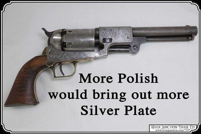 Silver Plated Texas & Confererate Antique: Colt Patent Dragoon Revolver .44 Presentation Cased to Lt. Col. A. H. Franklin C.S.A. - Image 6 of 19