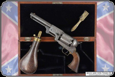 Silver Plated Texas & Confererate Antique: Colt Patent Dragoon Revolver .44 Presentation Cased to Lt. Col. A. H. Franklin C.S.A. - Image 2 of 19