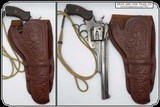 Antique Holster for Colt New Service, Colt SAA, S&W & other large frame 7 1/2 in Barreled revolvers RJT#7462 - 3 of 11
