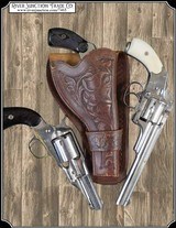 Holster for .41 or .38 caliber Small revolvers in 4, 4 1/2, 5, & 5 1/2 inch barrels. by C. M. Cain, of Tyler, Tx RJT#7465 - 1 of 10