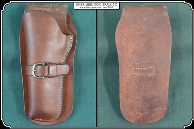 (HEY LEFTY) H. H. Heiser Holster for a 4 3/4 inch barrel Colt SAA and its clones. - Image 4 of 7