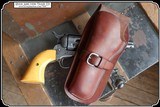 (HEY LEFTY) H. H. Heiser Holster for a 4 3/4 inch barrel Colt SAA and its clones. - Image 2 of 7