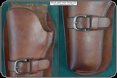 (HEY LEFTY) H. H. Heiser Holster for a 4 3/4 inch barrel Colt SAA and its clones. - Image 5 of 7