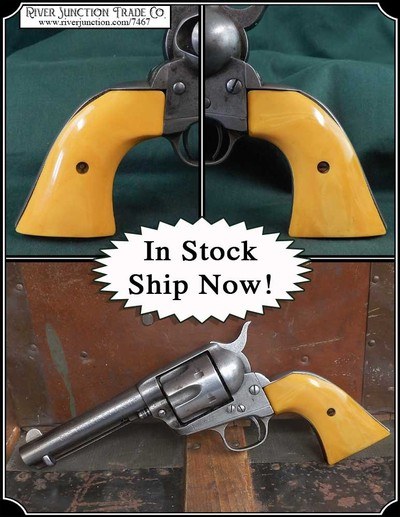 Like John Wayne's grips 1920s - 40s Catalin Dark Yellow Grips RJT#7467 - Image 1 of 6