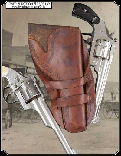 Holster for Colt New Service, Colt SAA, S&W & other large frame 5 1/2. 6, and 61/2 in Barreled revolvers RJT#7466 - Image 1 of 8