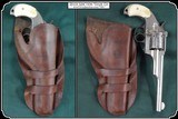 Holster for Colt New Service, Colt SAA, S&W & other large frame 5 1/2. 6, and 61/2 in Barreled revolvers RJT#7466 - Image 4 of 8