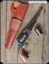 Remington M1858 Army .44 Cal Percussion by Pietta Black Powder Revolver EXTRA cylinder and HOLSTER RJT#7471 - Image 1 of 17