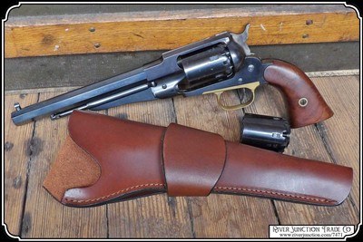 Remington M1858 Army .44 Cal Percussion by Pietta Black Powder Revolver EXTRA cylinder and HOLSTER RJT#7471 - Image 3 of 17